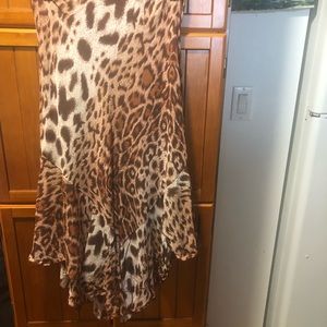 Gorgeous Vintage Animal Print Midi Skirt